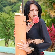 Slim shemale showing her perfect body